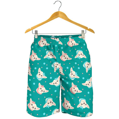 Chihuahua Polka Dot Pattern Mens Shorts-JTAMIGO.COM