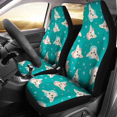 Chihuahua Polka Dot Pattern Universal Fit Car Seat Covers