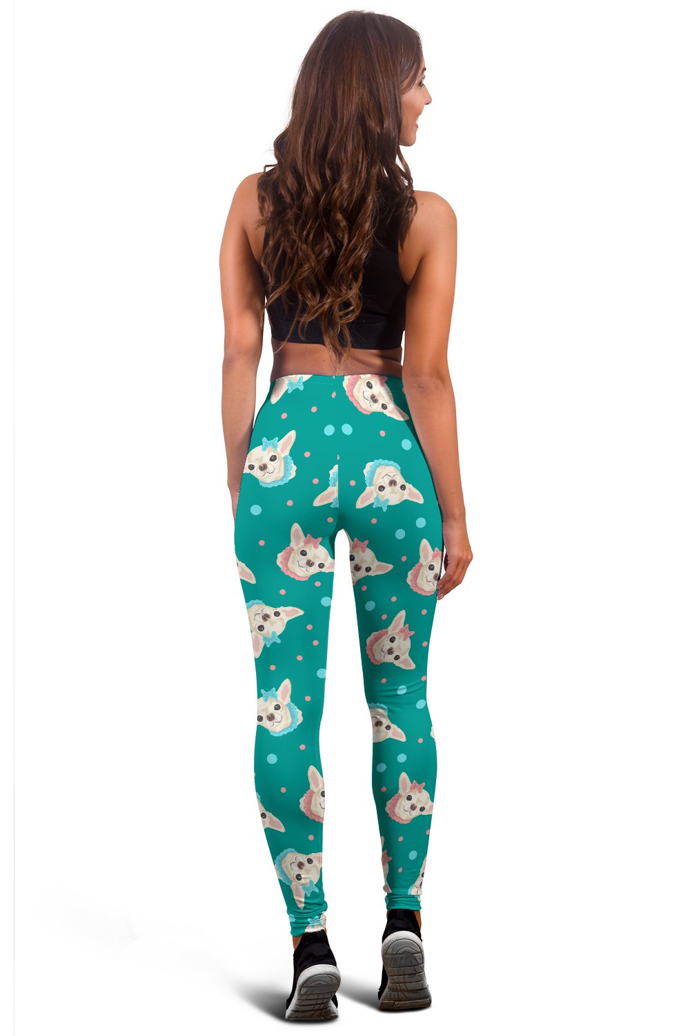 Chihuahua Polka Dot Pattern Women Leggings