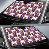 Chihuahua Purple Floral Car Sun Shade For Windshield