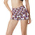 Chihuahua Purple Floral High Waisted Spandex Shorts-JTAMIGO.COM