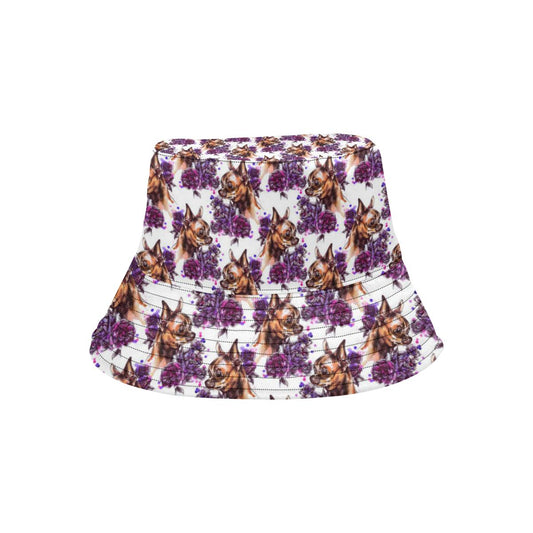 Chihuahua Purple Floral Unisex Bucket Hat