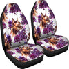 Chihuahua Purple Floral Universal Fit Car Seat Covers