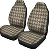 Chocolate Argyle Print Universal Fit Car Seat Covers