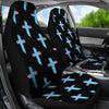 Christian Cross neon Pattern Universal Fit Car Seat Covers