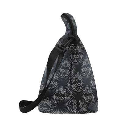 Christian Heart Tattoo Style Neoprene Lunch Bag (Model 1669)(Large)-JTAMIGO.COM