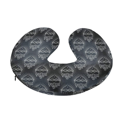 Christian Heart Tattoo Style U-Shaped Travel Neck Pillow-JTAMIGO.COM