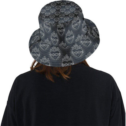 Christian Heart Tattoo Style Unisex Bucket Hat