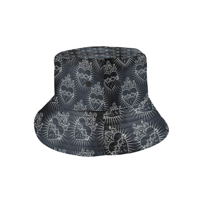Christian Heart Tattoo Style Unisex Bucket Hat