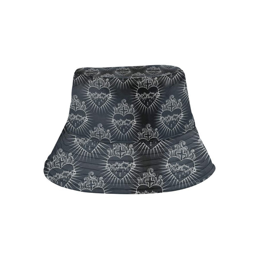 Christian Heart Tattoo Style Unisex Bucket Hat