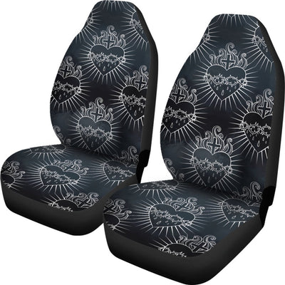 Christian Heart Tattoo Style Universal Fit Car Seat Covers