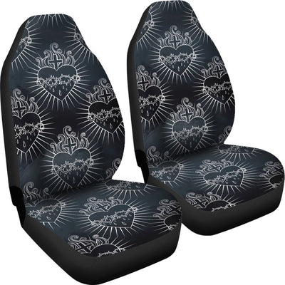 Christian Heart Tattoo Style Universal Fit Car Seat Covers