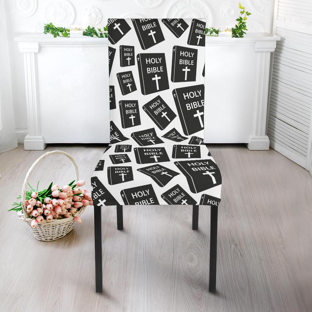 Christian Holy Bible Book Pattern Dinning Chair Slipper-JTAMIGO.COM