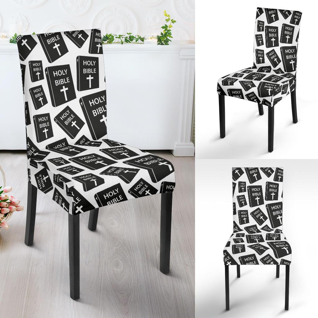 Christian Holy Bible Book Pattern Dinning Chair Slipper-JTAMIGO.COM