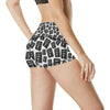 Christian Holy Bible Book Pattern High Waisted Spandex Shorts-JTAMIGO.COM