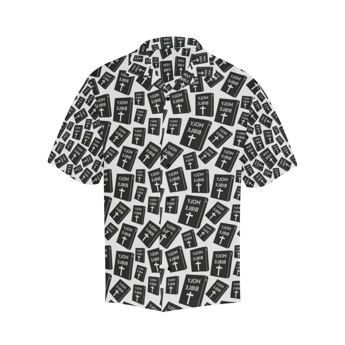 Christian Holy Bible Book Pattern Men Aloha Hawaiian Shirt