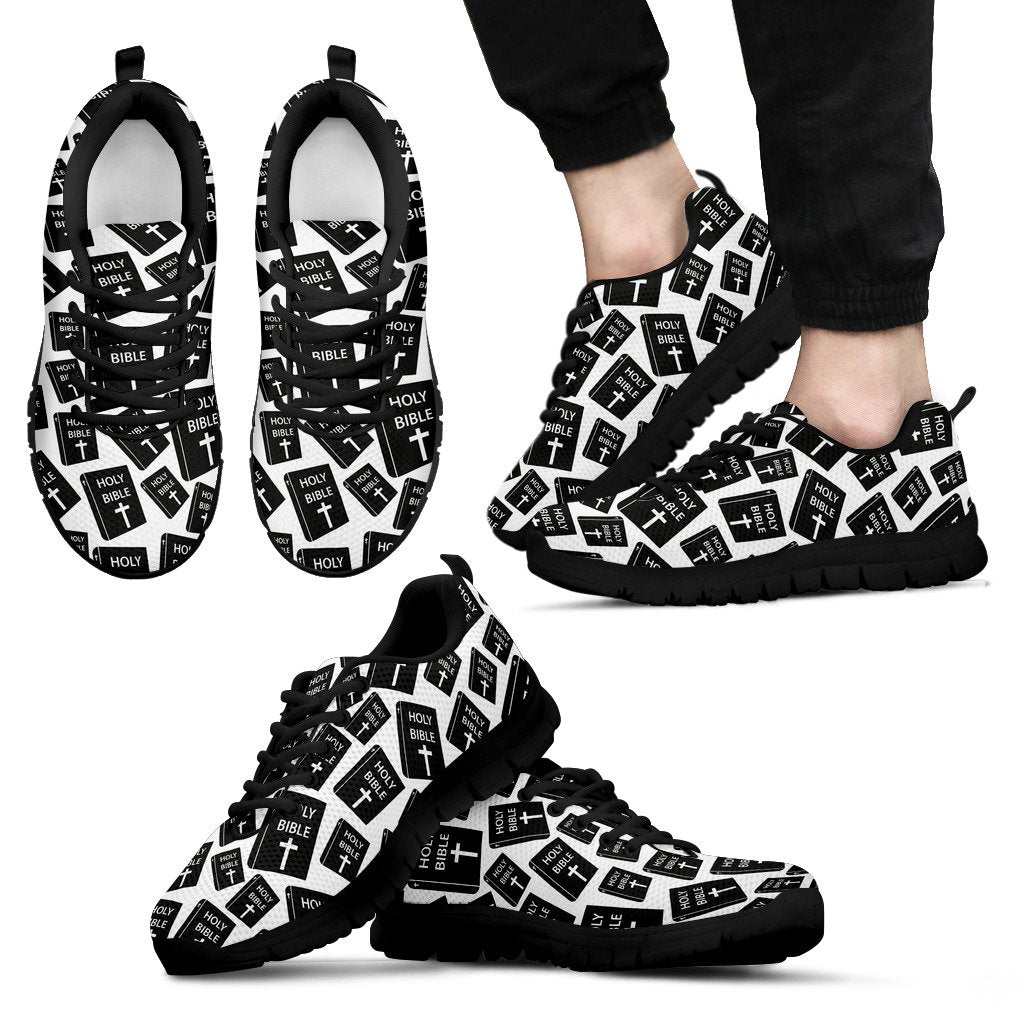 Christian Holy Bible Book Pattern Men Sneakers Shoes