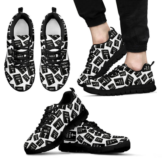 Christian Holy Bible Book Pattern Men Sneakers Shoes