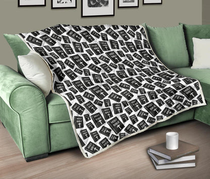 Christian Holy Bible Book Pattern Premium Quilt-JTAMIGO.COM