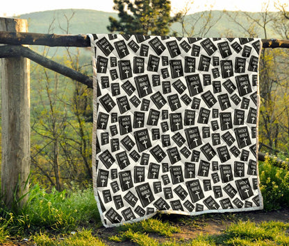 Christian Holy Bible Book Pattern Premium Quilt-JTAMIGO.COM