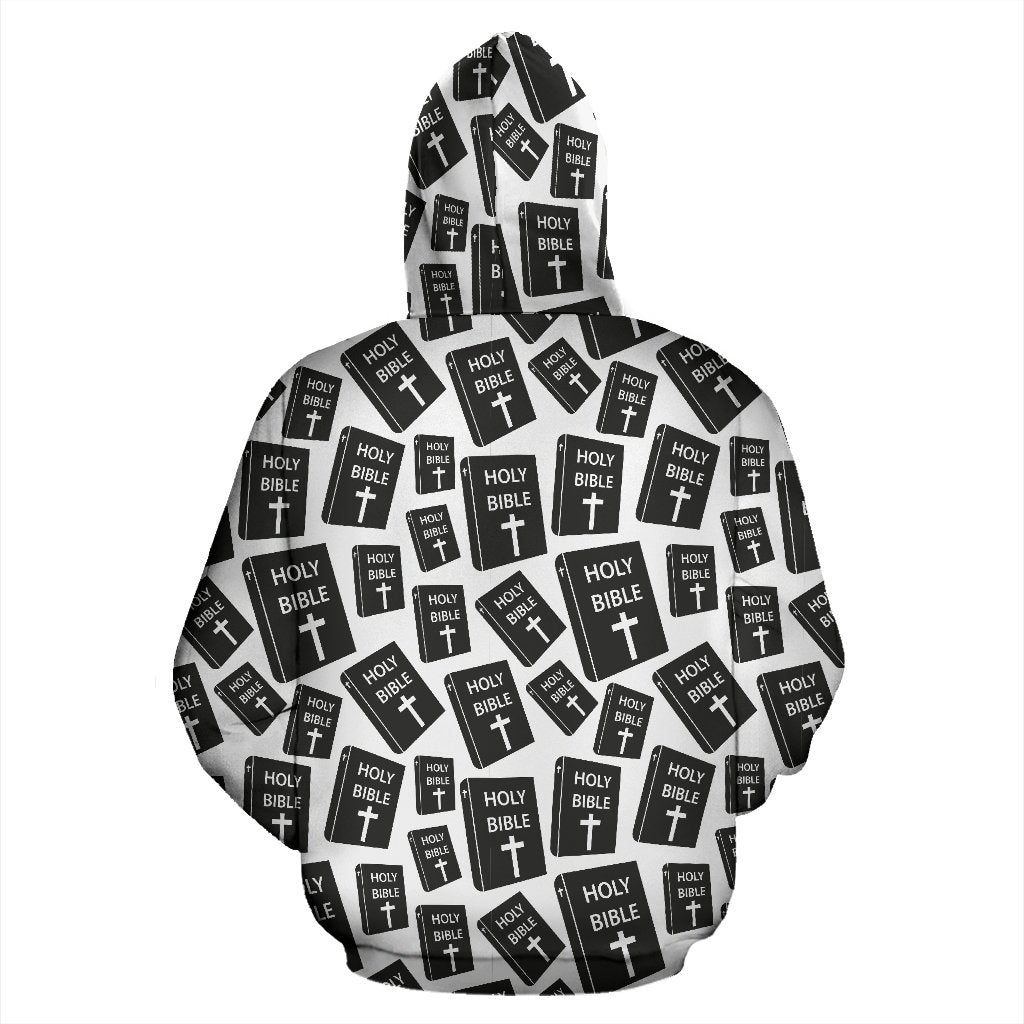 Christian Holy Bible Book Pattern Pullover Hoodie