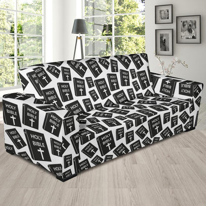 Christian Holy Bible Book Pattern Sofa Slipcover-JTAMIGO.COM