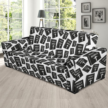 Christian Holy Bible Book Pattern Sofa Slipcover-JTAMIGO.COM
