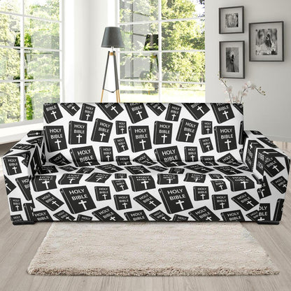 Christian Holy Bible Book Pattern Sofa Slipcover-JTAMIGO.COM