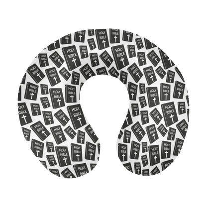 Christian Holy Bible Book Pattern U-Shaped Travel Neck Pillow-JTAMIGO.COM