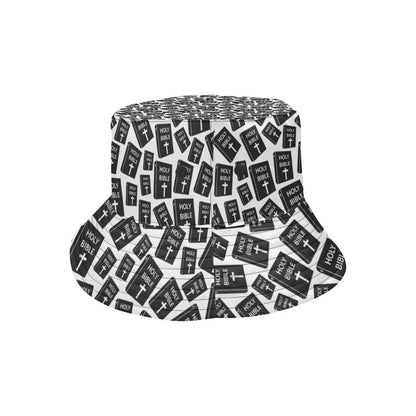 Christian Holy Bible Book Pattern Unisex Bucket Hat