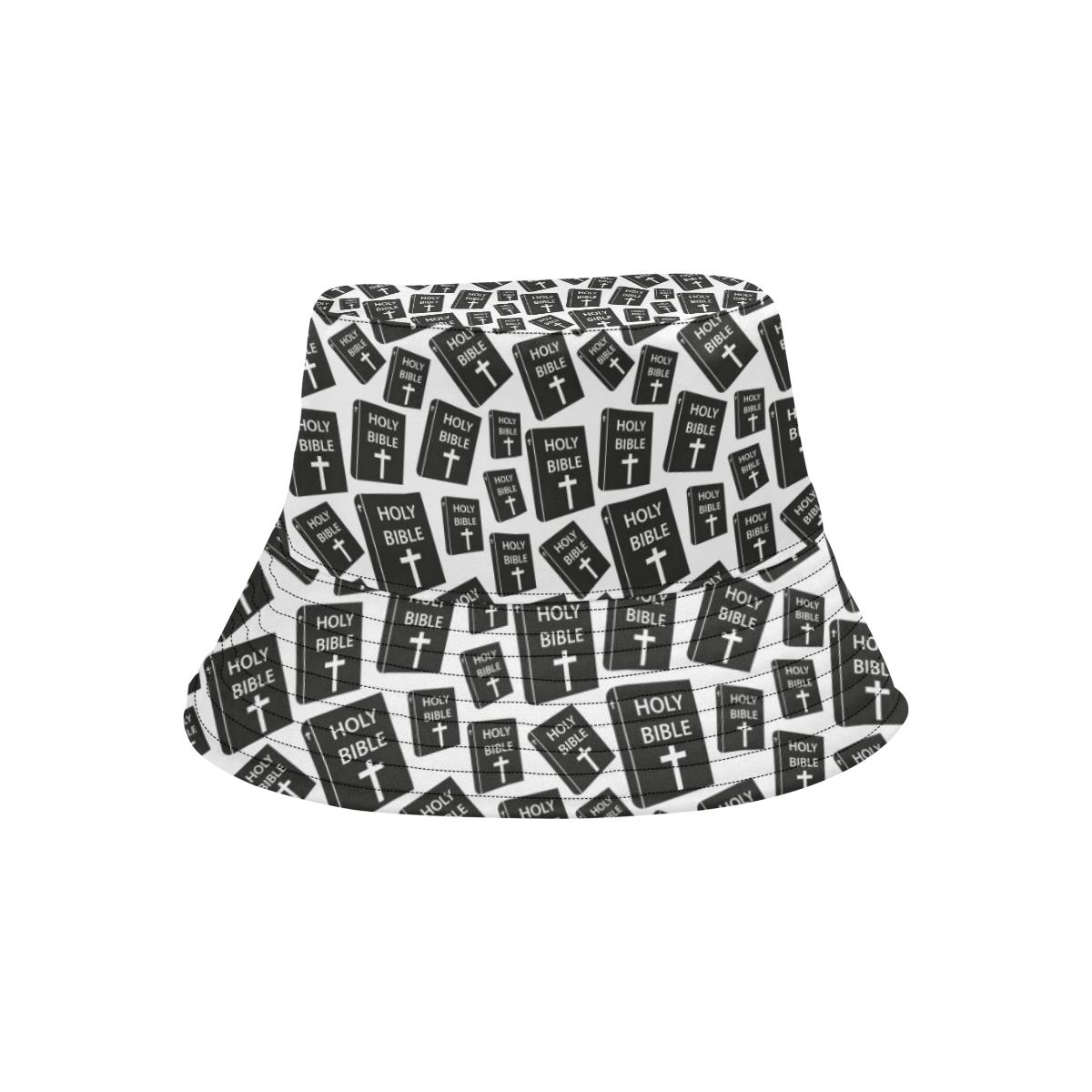 Christian Holy Bible Book Pattern Unisex Bucket Hat