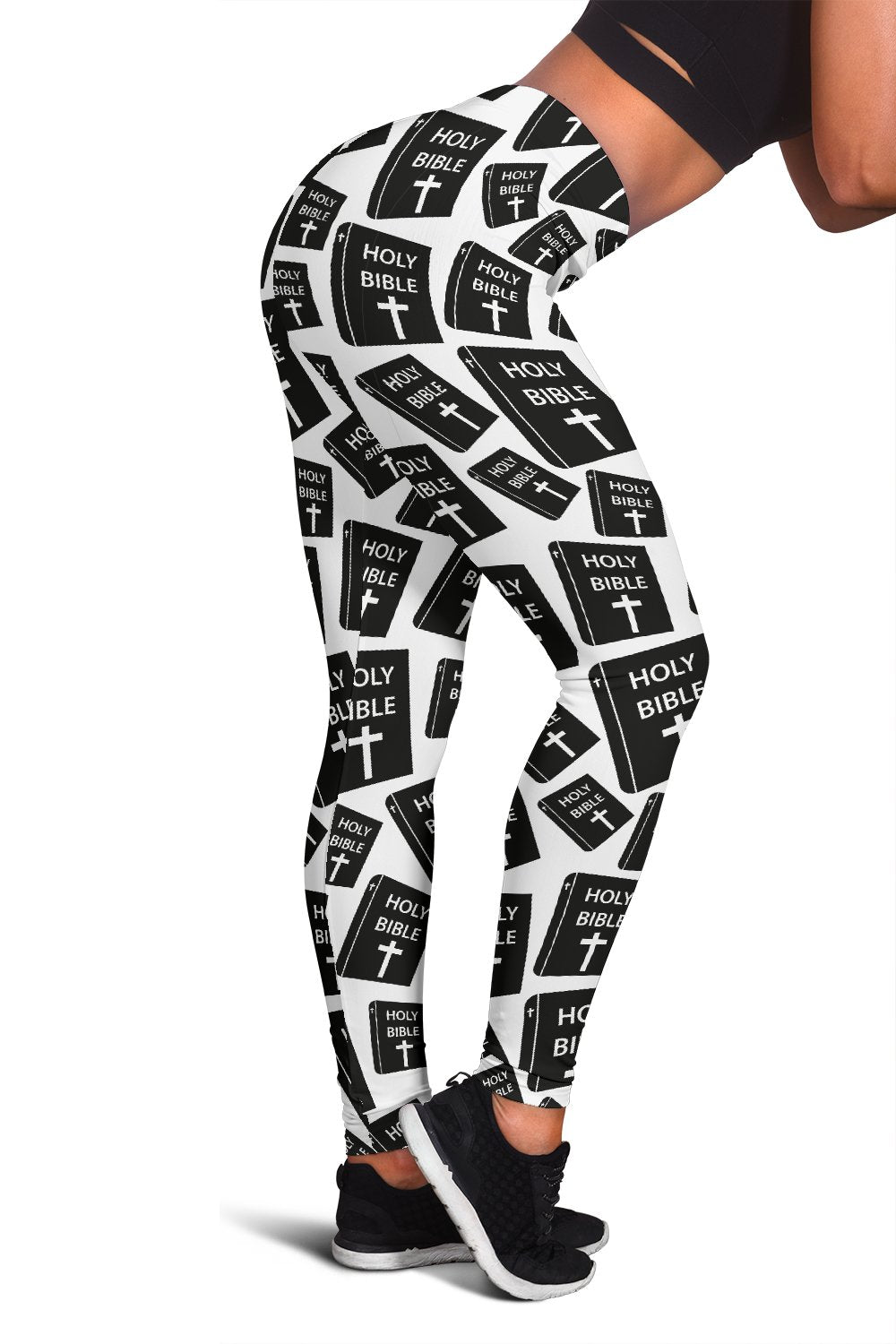 Christian Holy Bible Book Pattern Women Leggings