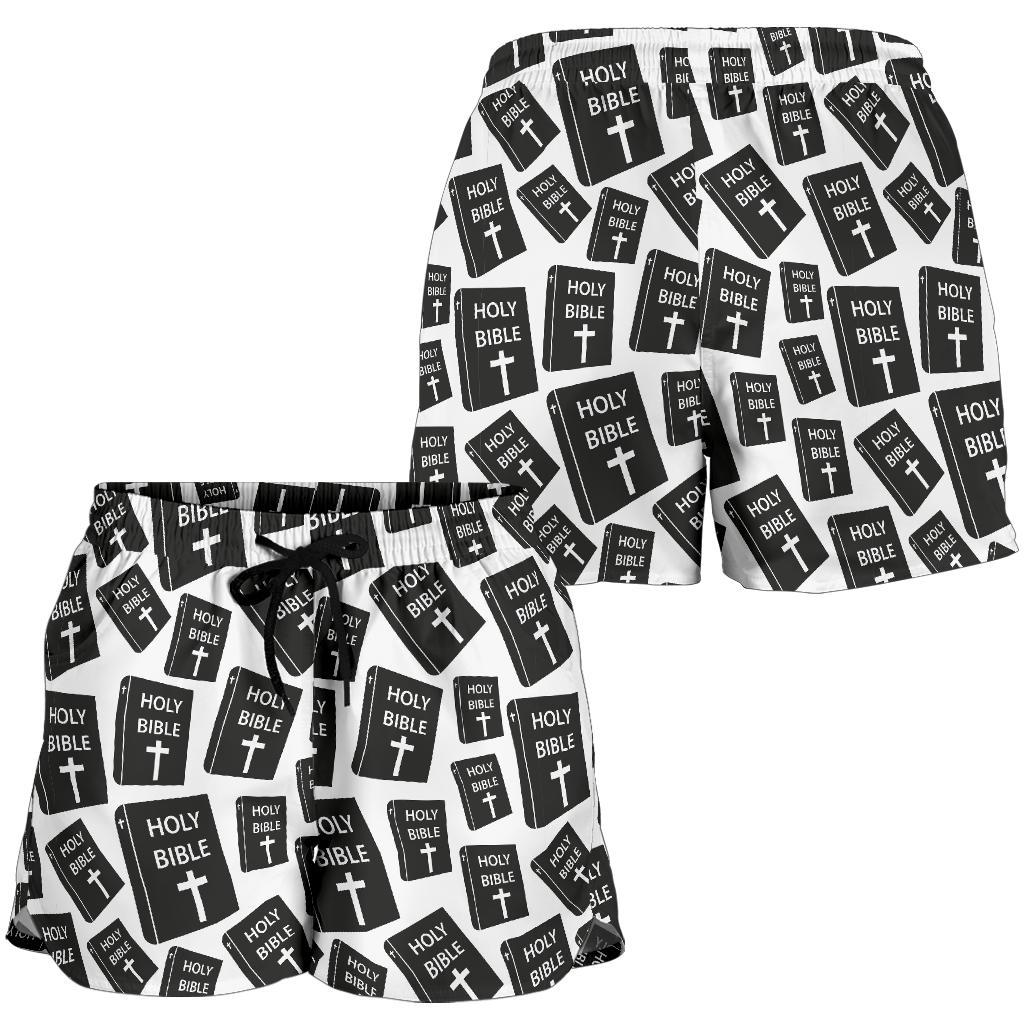 Christian Holy Bible Book Pattern Women Shorts-JTAMIGO.COM