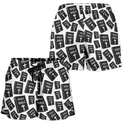 Christian Holy Bible Book Pattern Women Shorts-JTAMIGO.COM