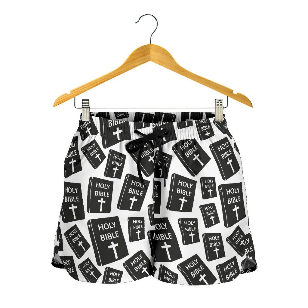 Christian Holy Bible Book Pattern Women Shorts-JTAMIGO.COM