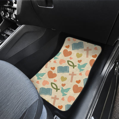 Christian Symbol Pattern Car Floor Mats