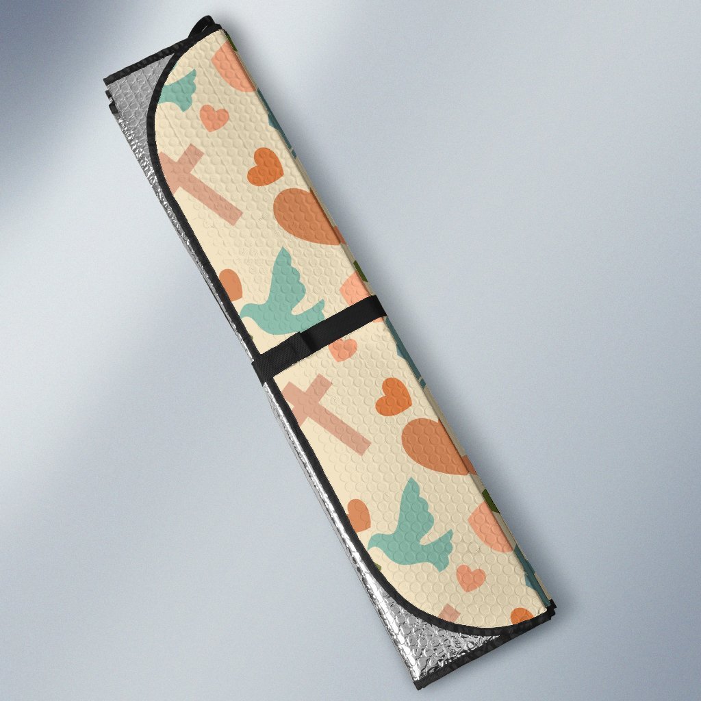 Christian Symbol Pattern Car Sun Shade For Windshield