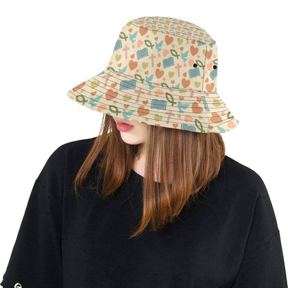 Christian Symbol Pattern Unisex Bucket Hat