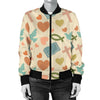 Christian Symbol Pattern Women Casual Bomber Jacket