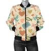 Christian Symbol Pattern Women Casual Bomber Jacket