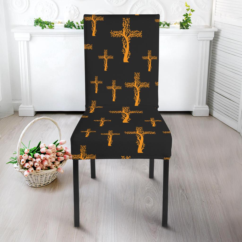 Christian Tree of Life Cross Design Dinning Chair Slipper-JTAMIGO.COM