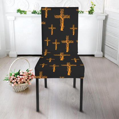 Christian Tree of Life Cross Design Dinning Chair Slipper-JTAMIGO.COM