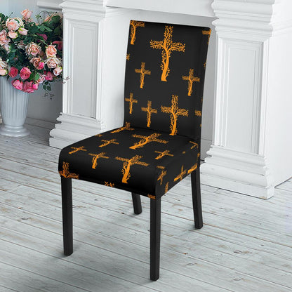 Christian Tree of Life Cross Design Dinning Chair Slipper-JTAMIGO.COM