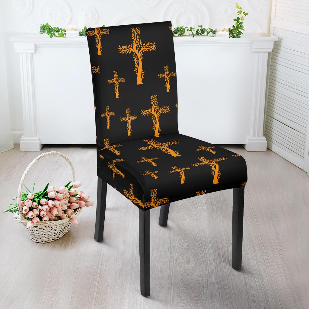 Christian Tree of Life Cross Design Dinning Chair Slipper-JTAMIGO.COM