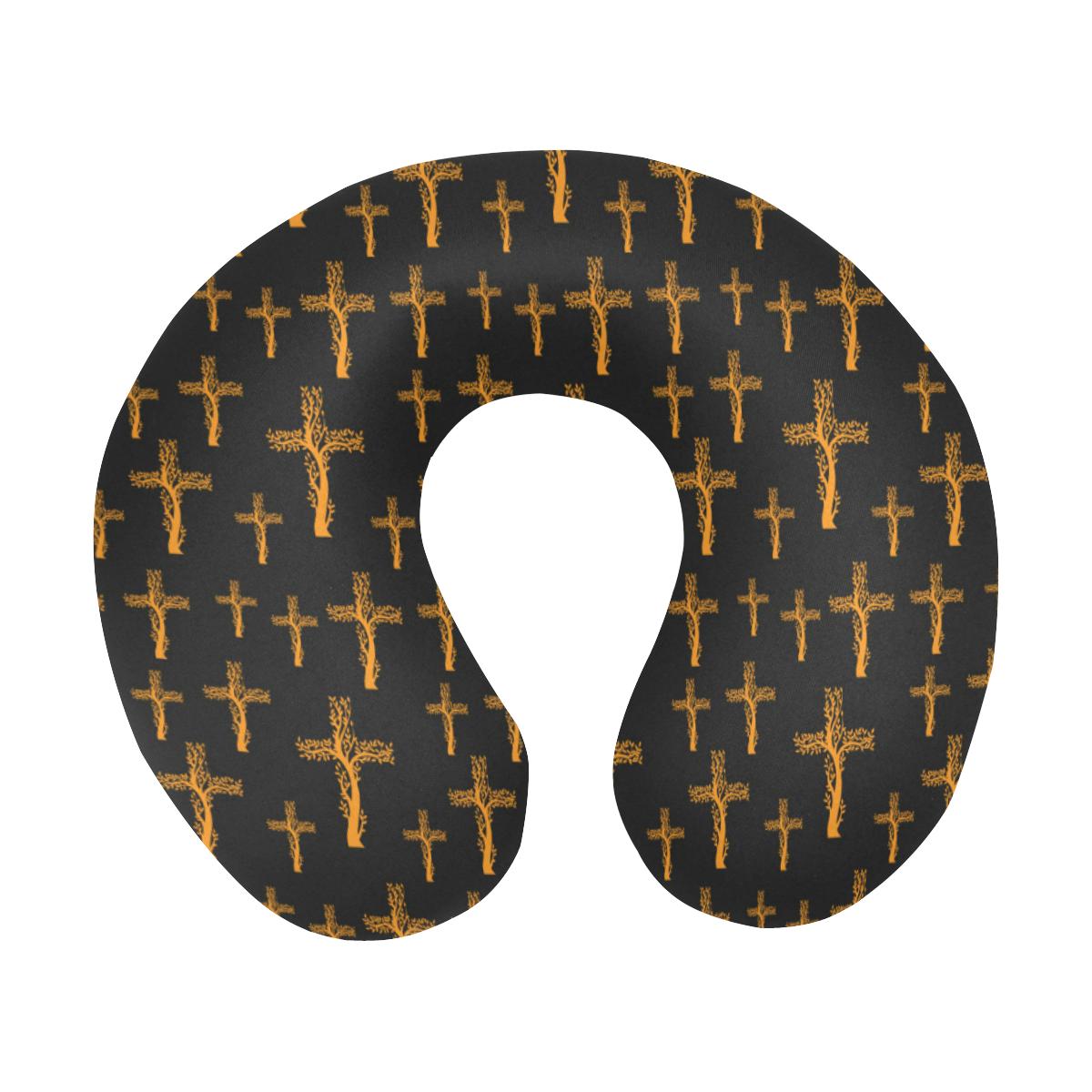Christian Tree of Life Cross Design U-Shaped Travel Neck Pillow-JTAMIGO.COM