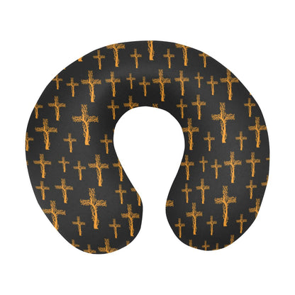 Christian Tree of Life Cross Design U-Shaped Travel Neck Pillow-JTAMIGO.COM