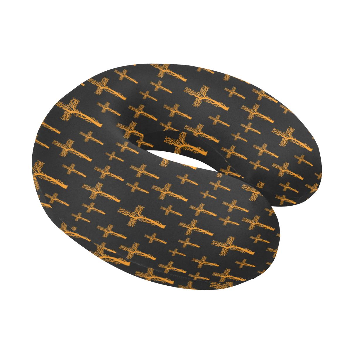 Christian Tree of Life Cross Design U-Shaped Travel Neck Pillow-JTAMIGO.COM