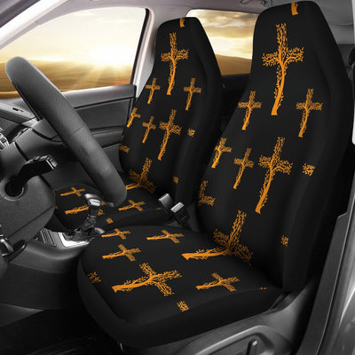 Christian Tree of Life Cross Design Universal Fit Car Seat Covers