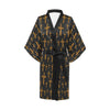 Christian Tree of Life Cross Design Women Short Kimono Robe