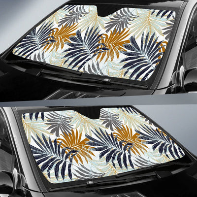 Colorful Tropical Palm Leaves Car Sun Shade For Windshield